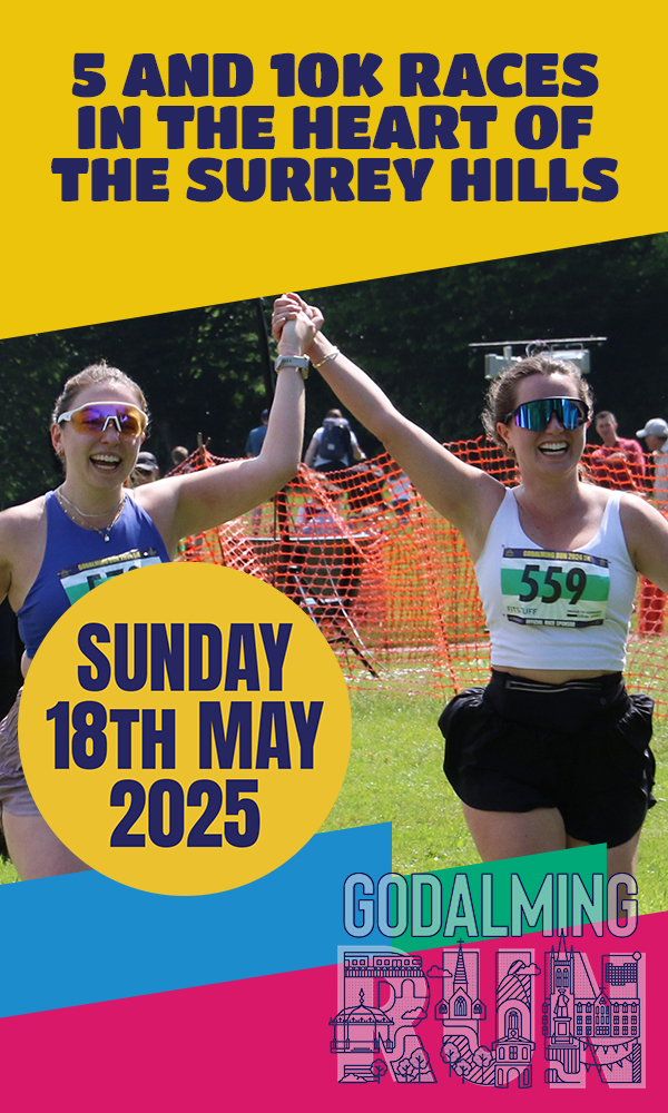 The Godalming Run - 5k & 10k races through the streets of Godalming and off road among the Surrey Hills, including the grounds of Charterhouse public school.  Plus a great <a href='fun-run'>Family Fun Run</a> for the kids and families.